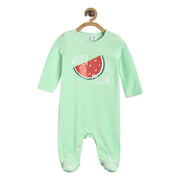 Pack of 1 sleep suit - neon green for New Born