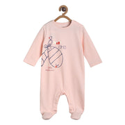 Pack of 1 sleep suit - peach for New Born
