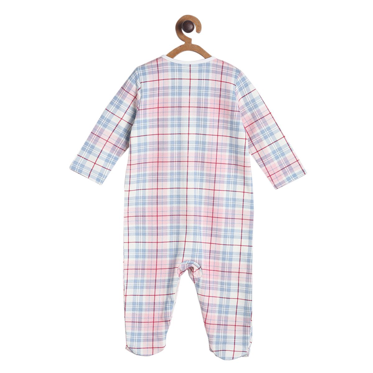 Pack of 1 sleep suit - pink and grey for New Born
