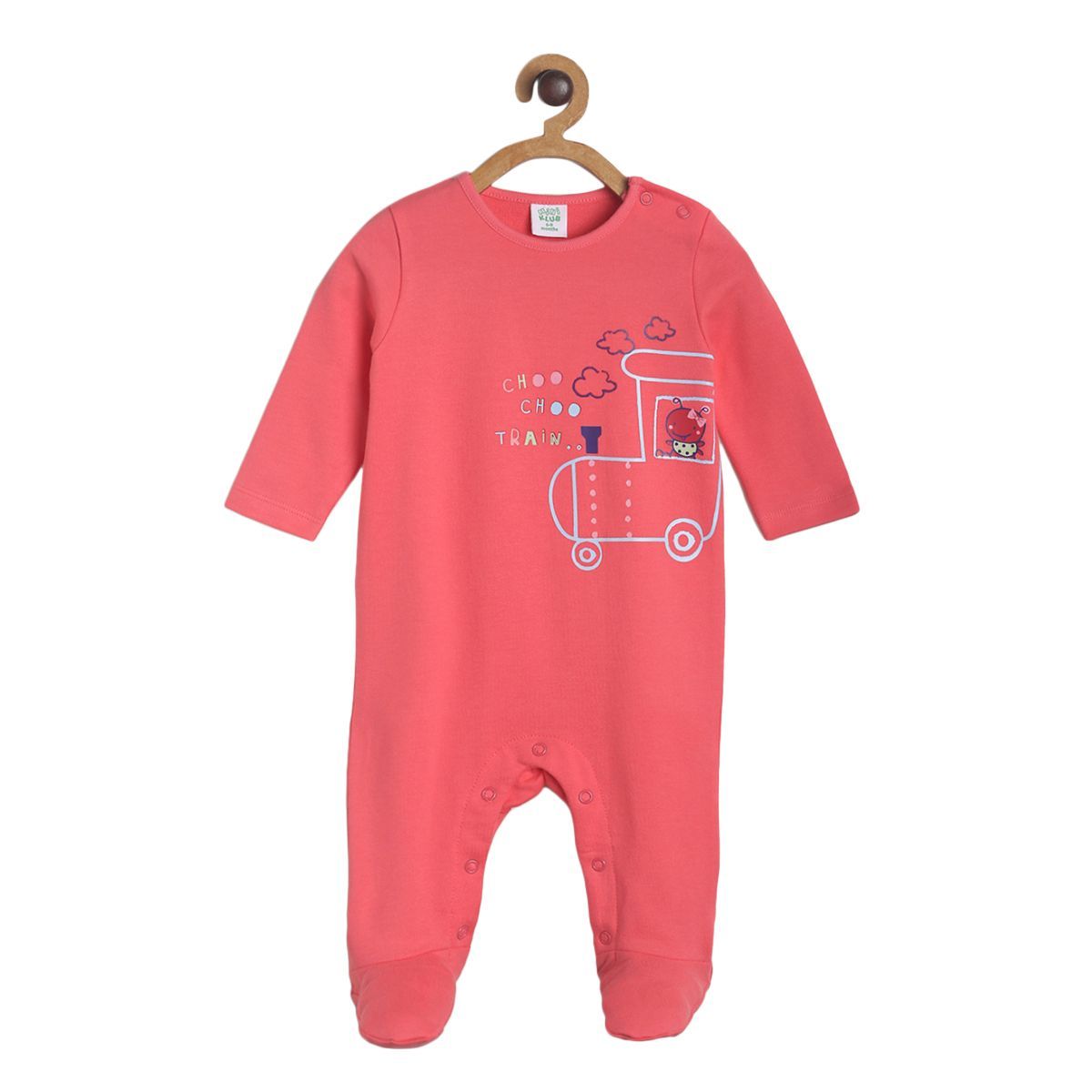 Pack of 1 sleep suit - hot pink for New Born