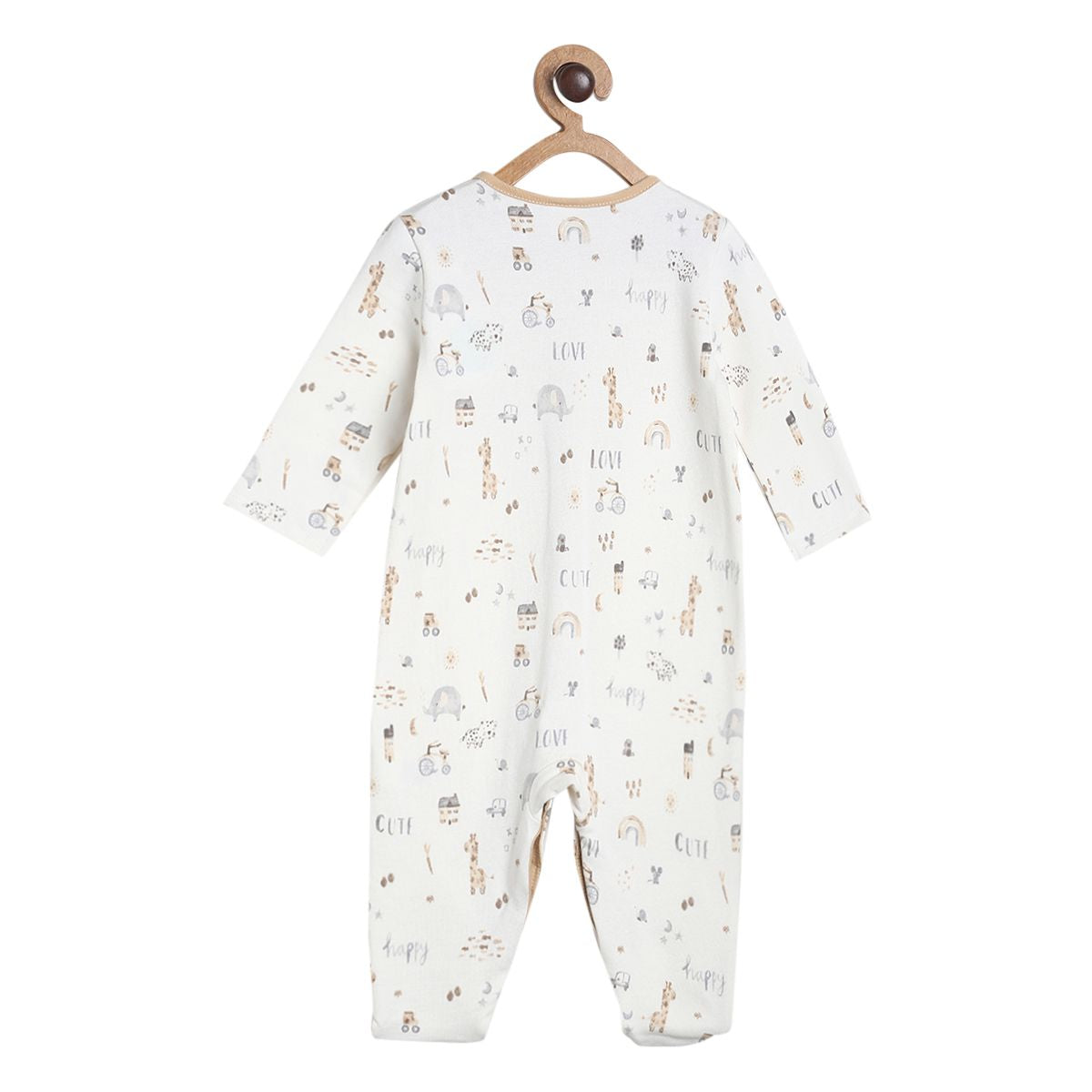 Pack of 1 sleep suit - marshmallow for New Born