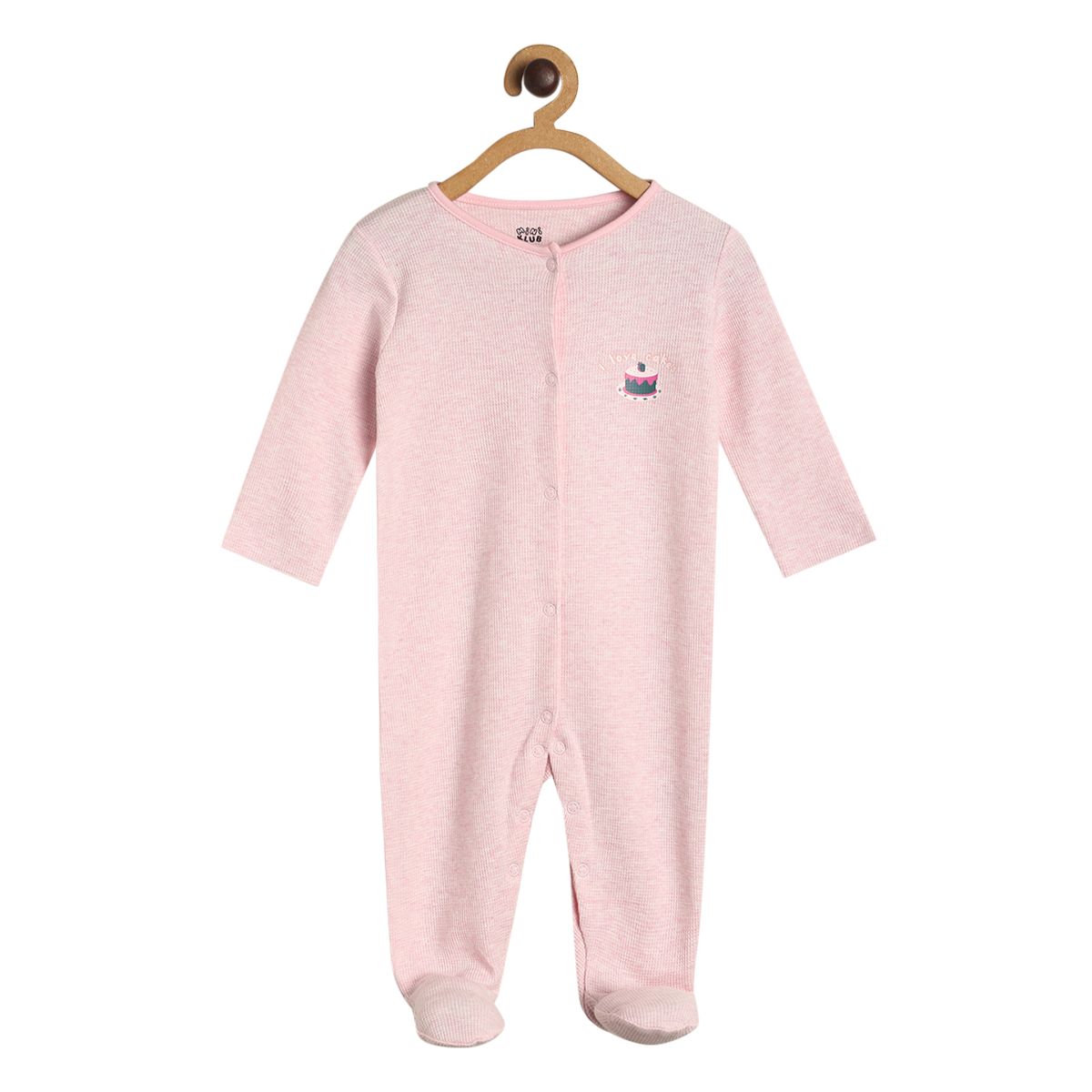 Pack of 1 sleep suit - baby pink for New Born