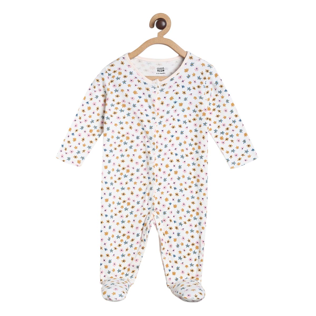 Pack of 1 sleepsuit - off white for New Born