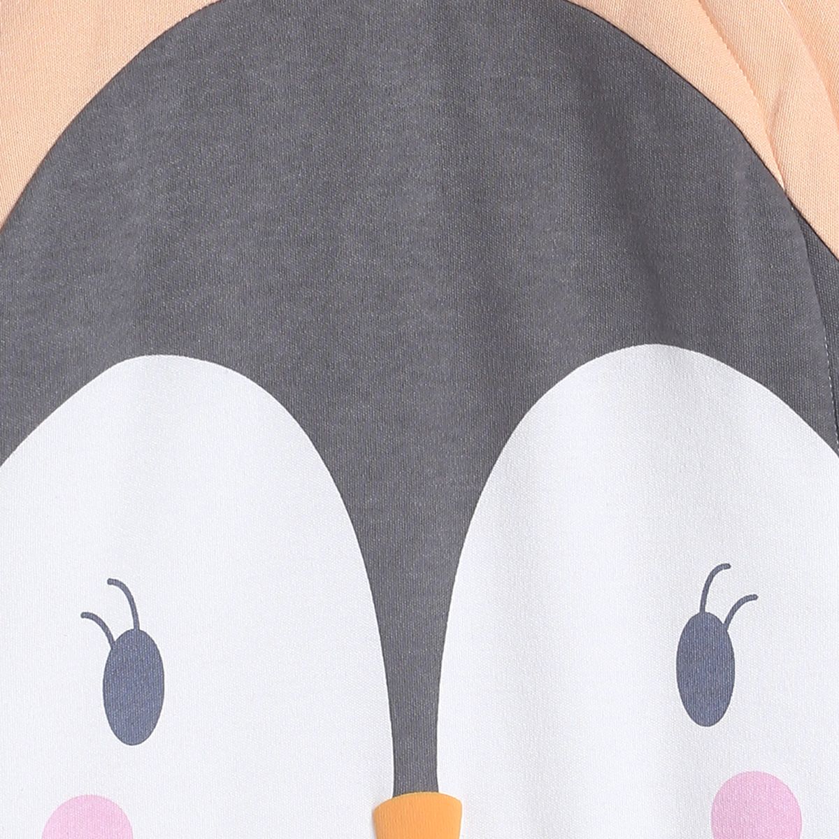 Pack of 1 sleepsuit - peach  & white for New Born