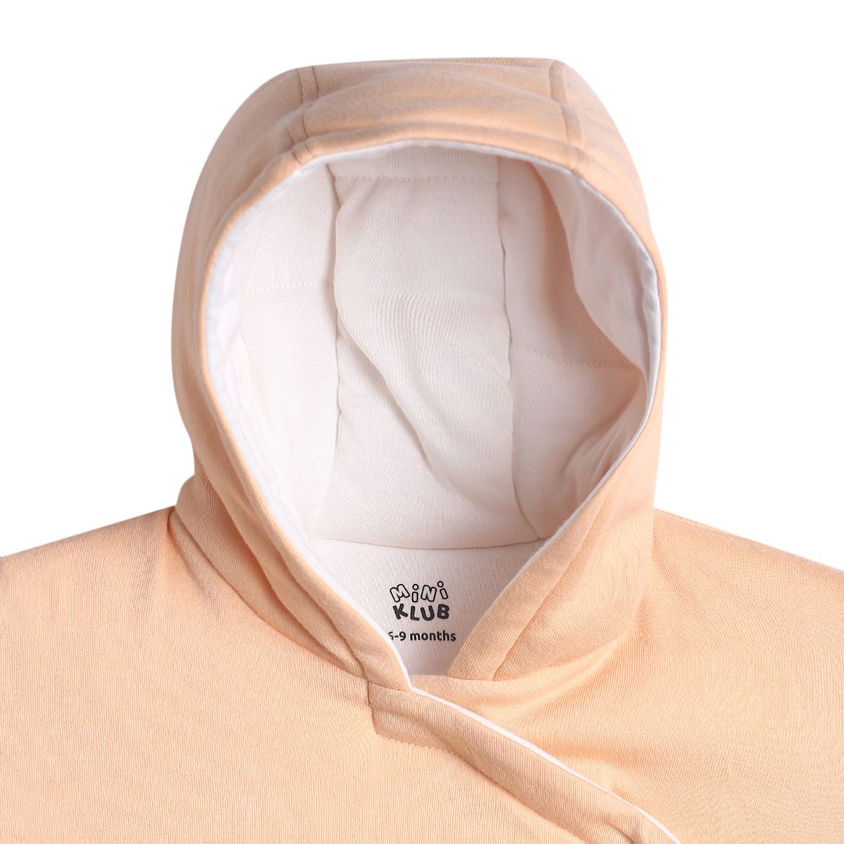 Pack of 1 sleepsuit - peach  & white for New Born