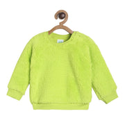 Pack of 1 knit sweat shirt - green for 3-6 Months