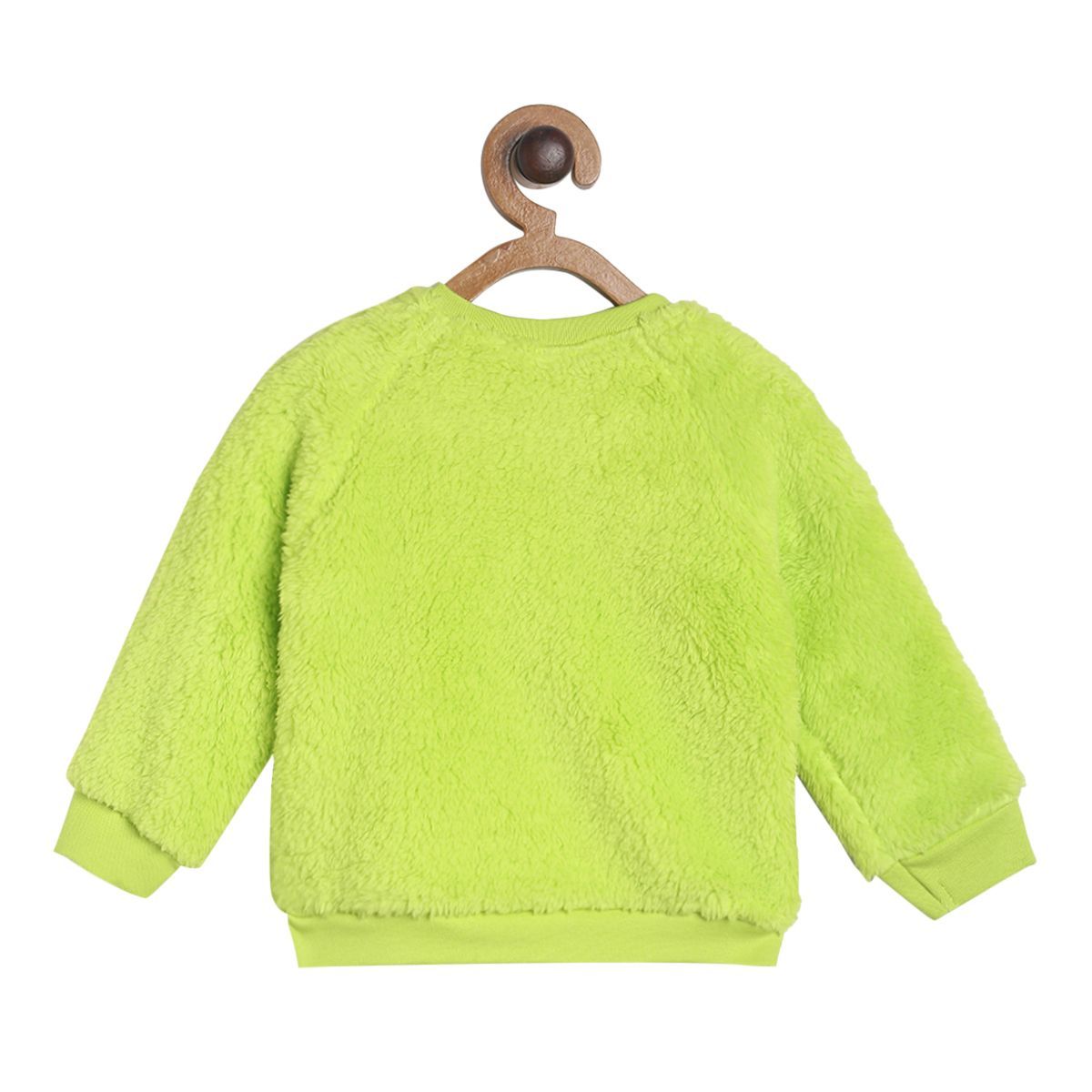 Pack of 1 knit sweat shirt - green for 3-6 Months