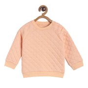 Pack of 1 knit sweat shirt - peach for 3-6 Months