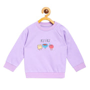 Pack of 1 knit sweat shirt - lilac for 3-6 Months