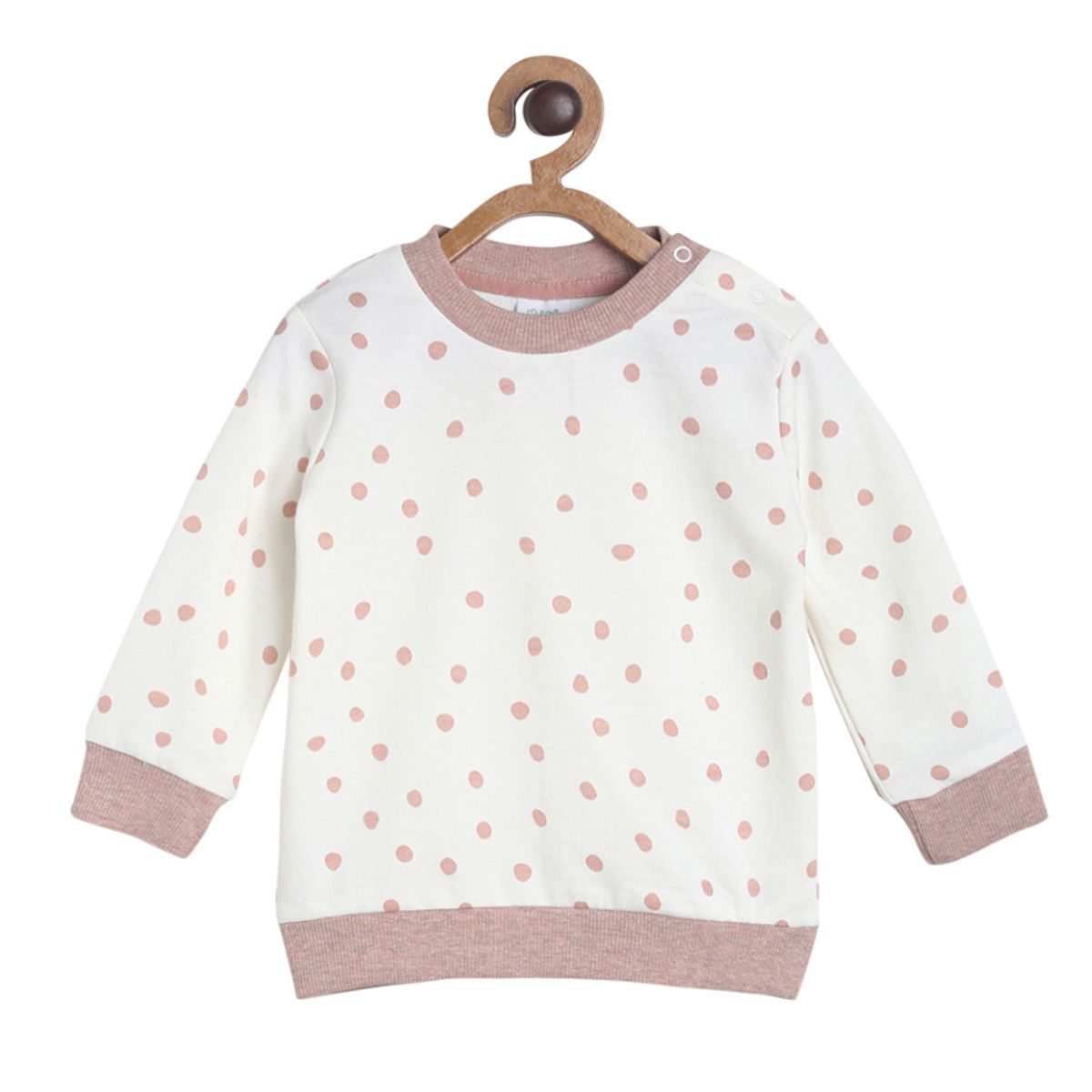 Pack of 1 knit sweat shirt - offwhite for 3-6 Months