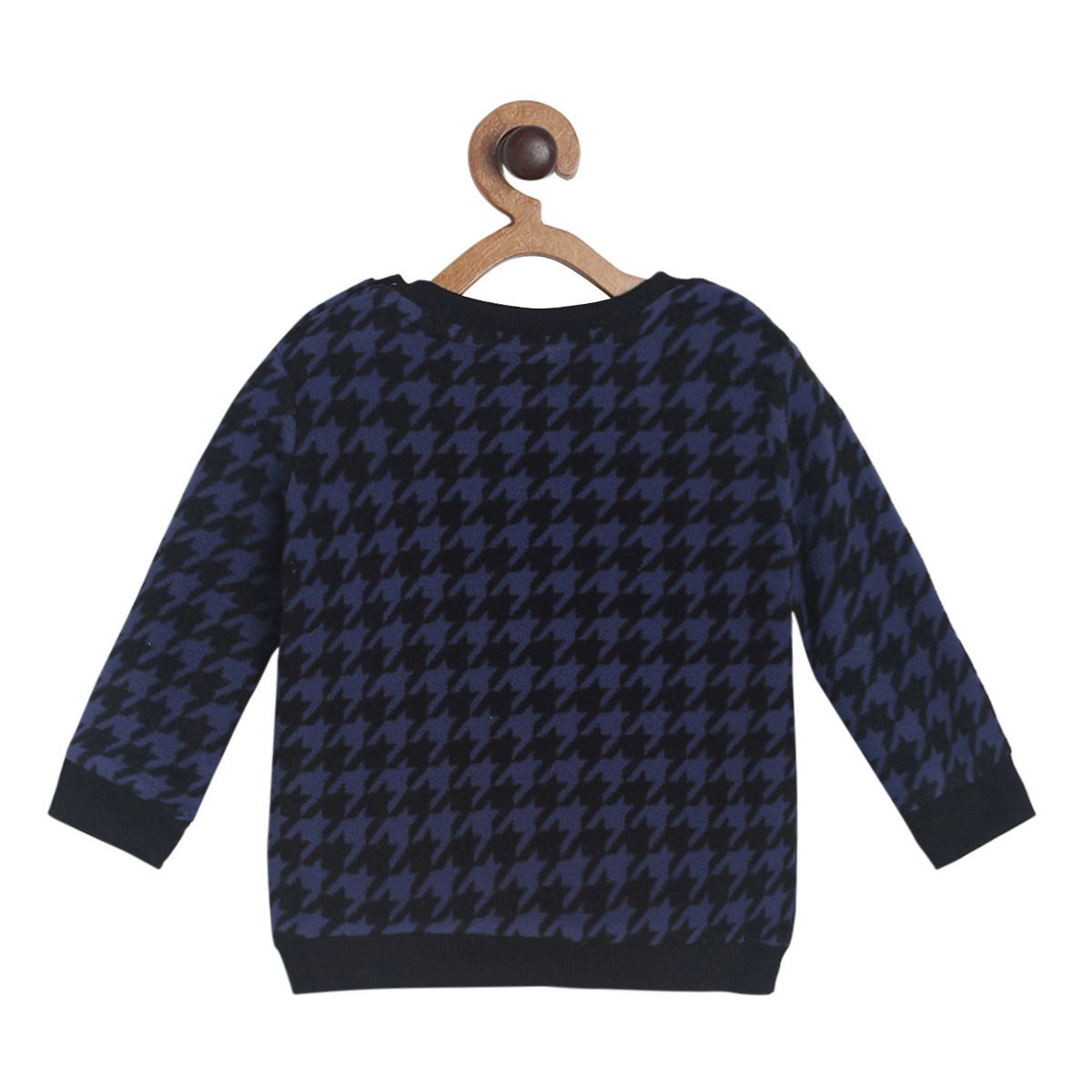 Pack of 1 knit sweat shirt - blue for 3-6 Months