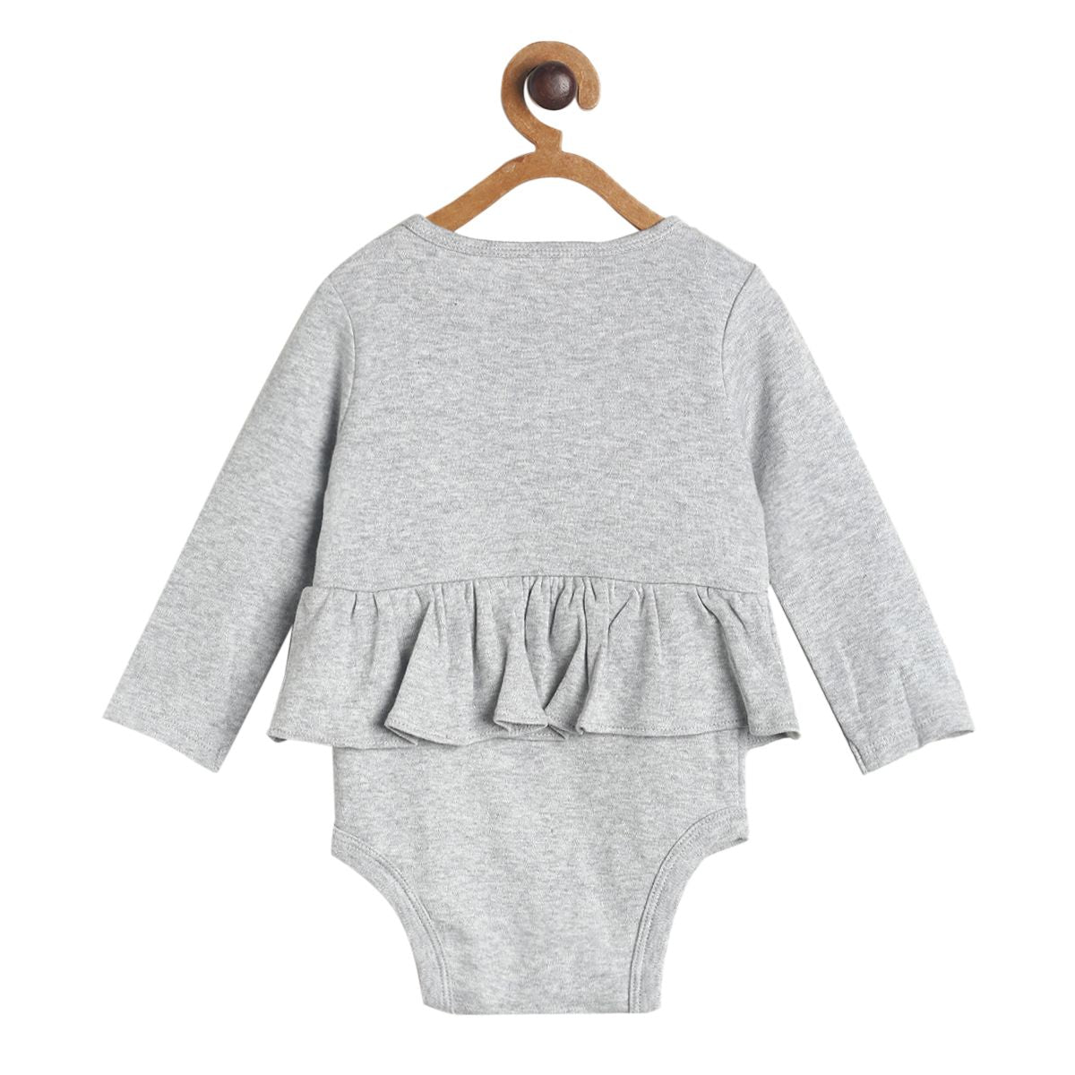 Pack of 2 bodysuit and knit bottom - grey and navy for 0-3 Months