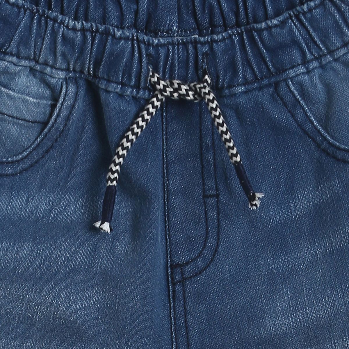 Pack of 1 jogger denim pant - denim blue for 3-6 Months