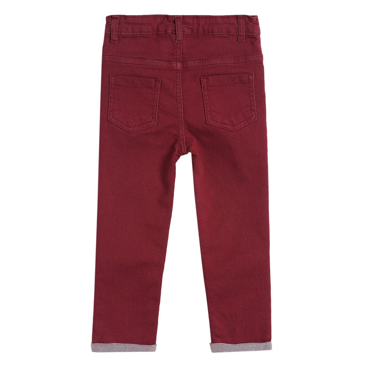 Pack of 1 coloured denim pant - red for 3-6 Months