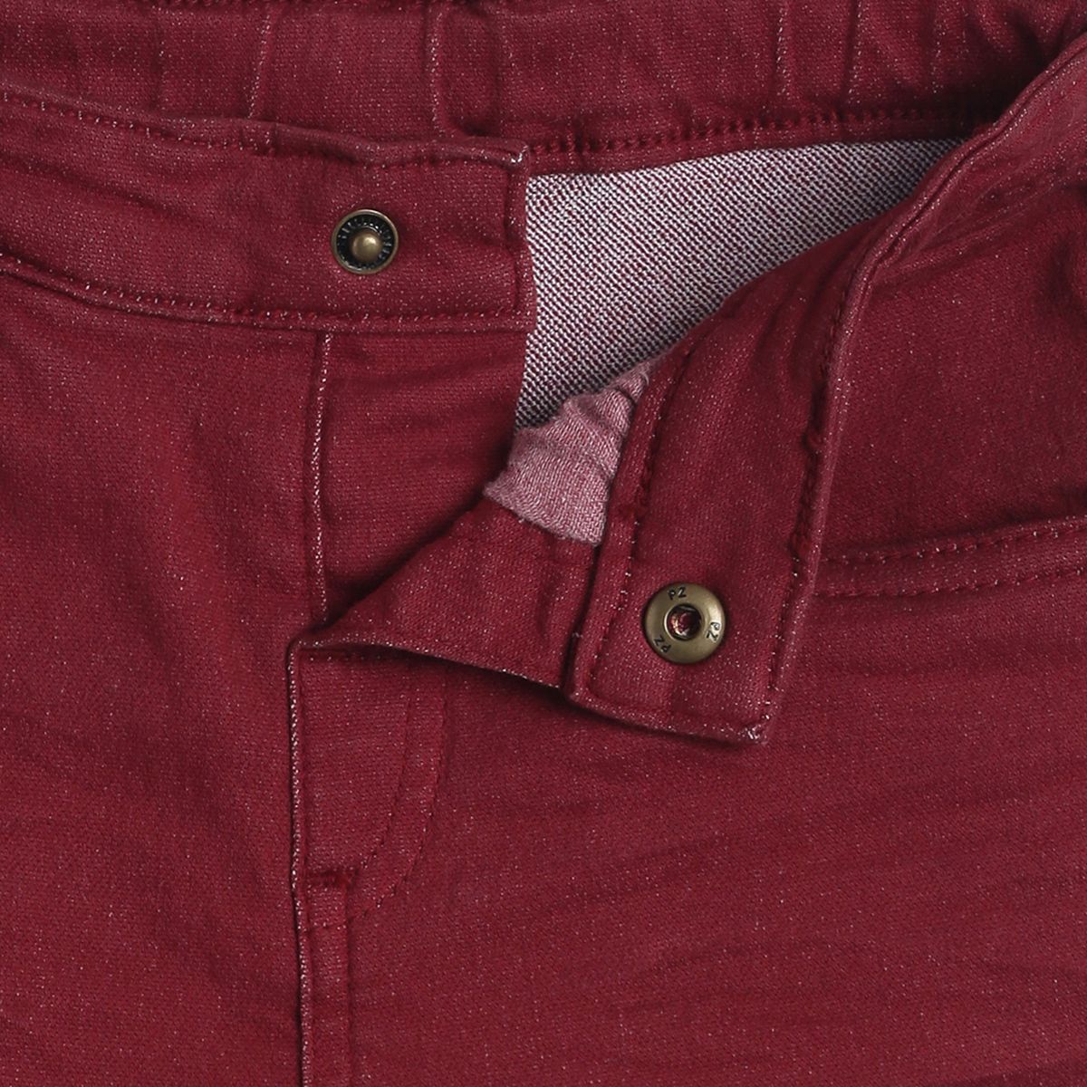 Pack of 1 coloured denim pant - red for 3-6 Months