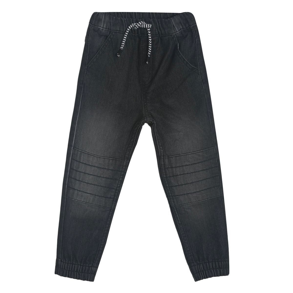 Pack of 1 jogger denim pant - black for 3-6 Months