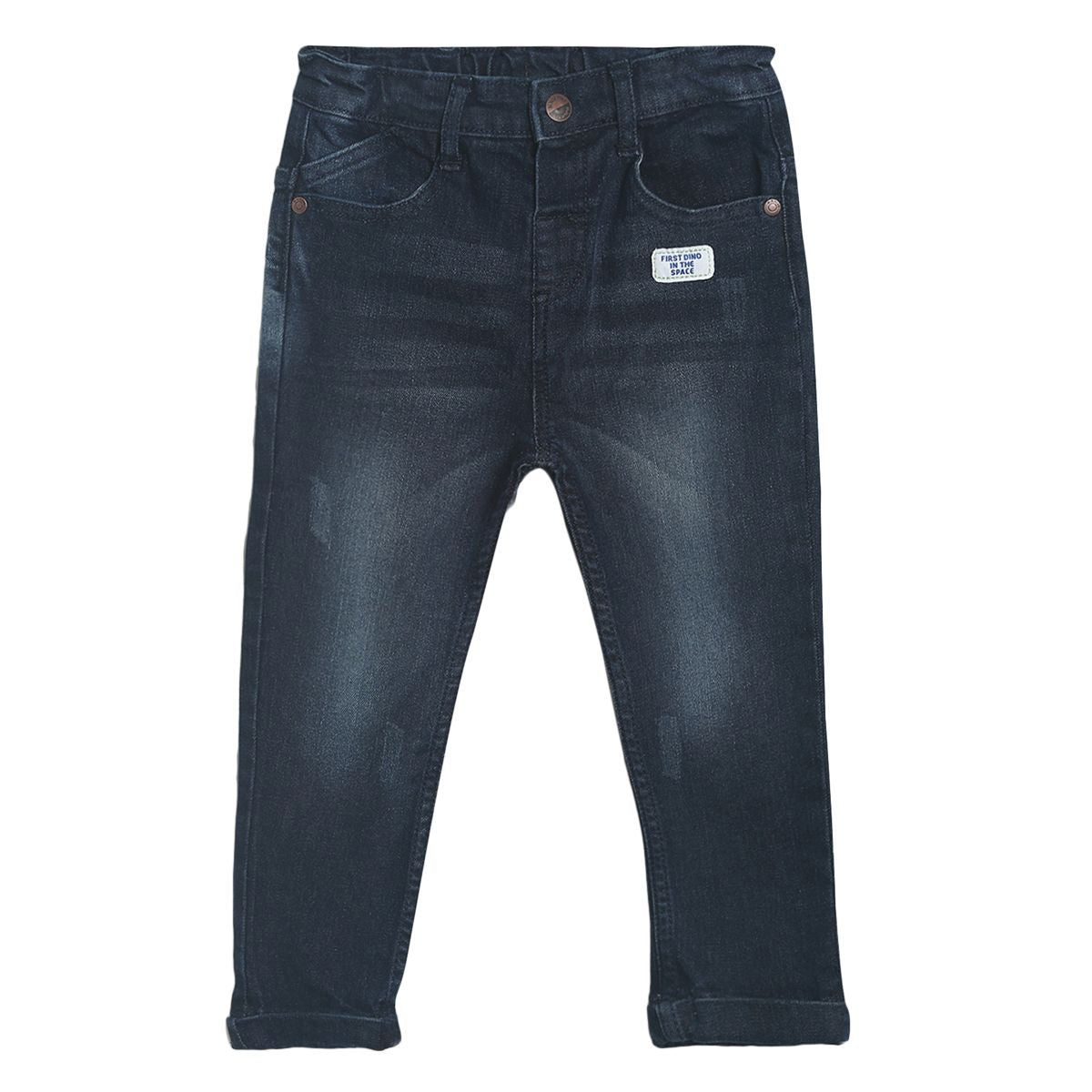 Pack of 1 denim pant - dark denim blue for 3-6 Months