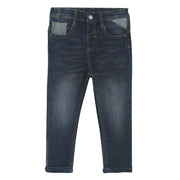 Pack of 1 denim pant - dark denim blue for 3-6 Months