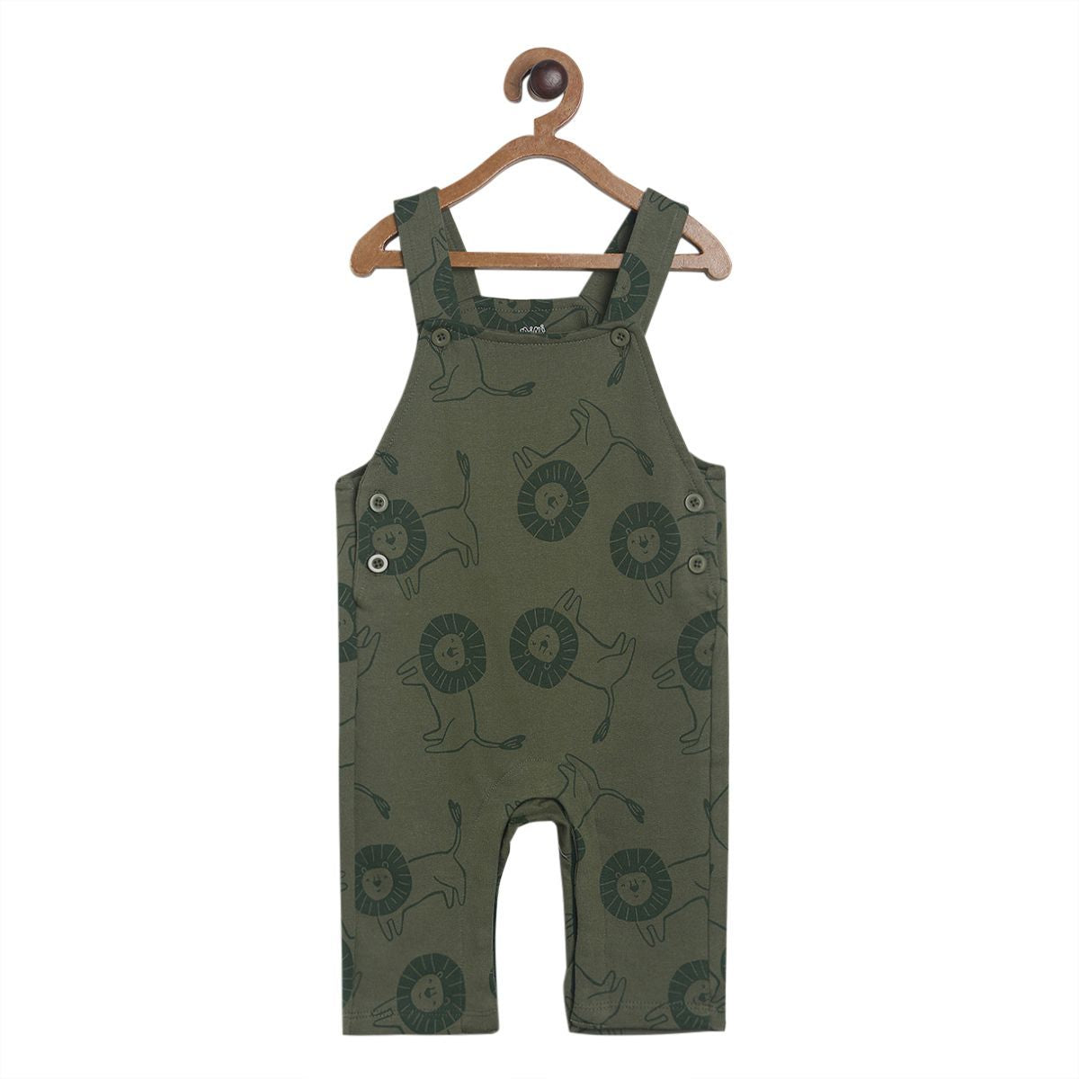 Pack of 2 dungaree set - olive for 3-6 Months
