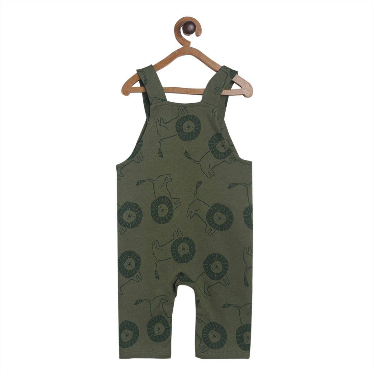 Pack of 2 dungaree set - olive for 3-6 Months