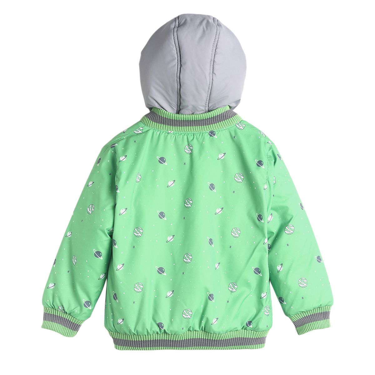 Pack of 1 hooded jacket - green for 3-6 Months