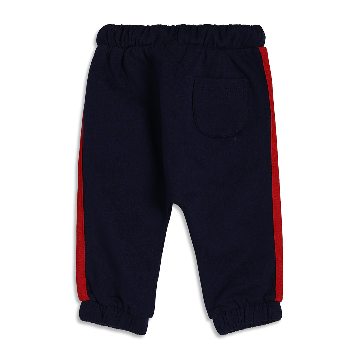 Baby Boys Navy Cotton Jogger Pants Regular Fit Casual Kids Bottomwear