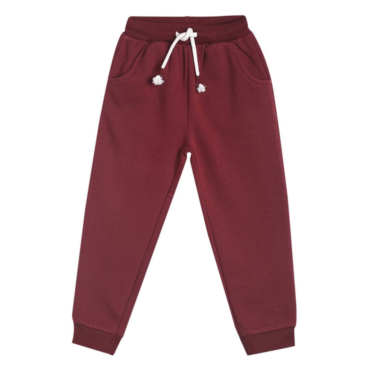 Pack of 1 knit jogger - maroon for 3-6 Months