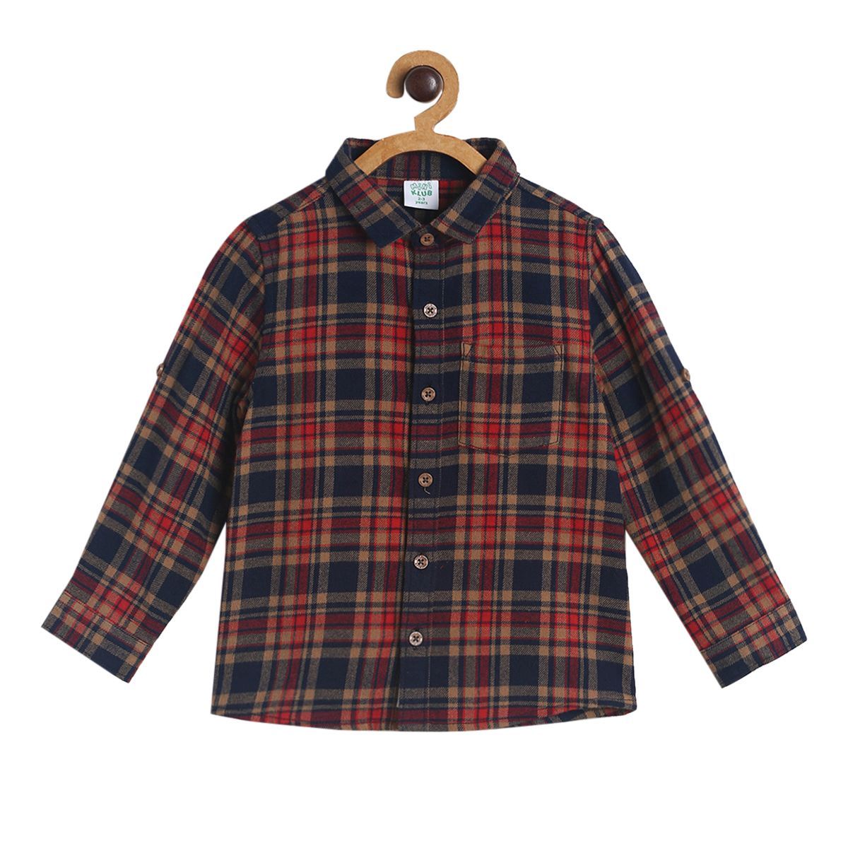 Pack of 1 woven shirt - brown for 3-6 Months