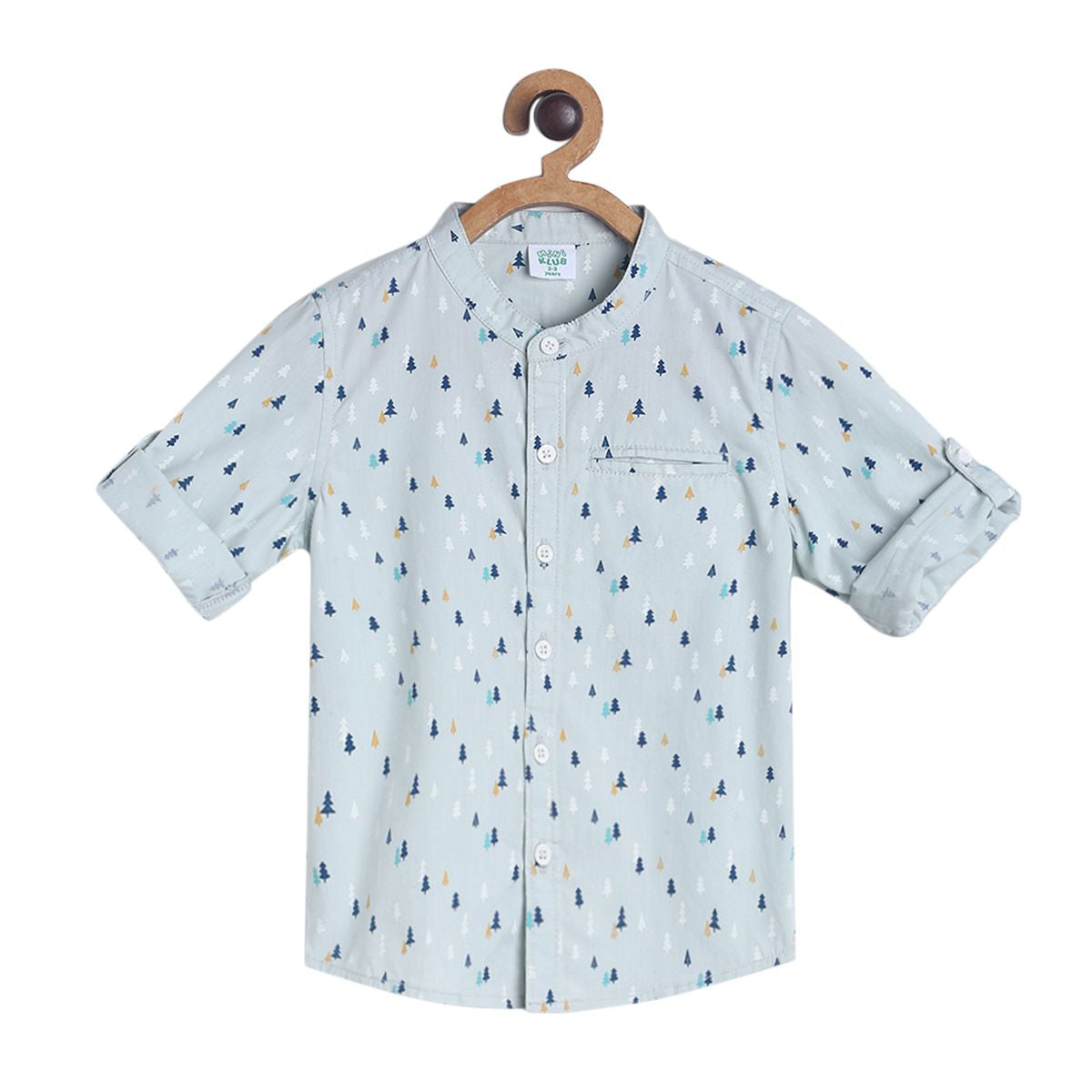 Pack of 1 woven shirt - blue for 3-6 Months