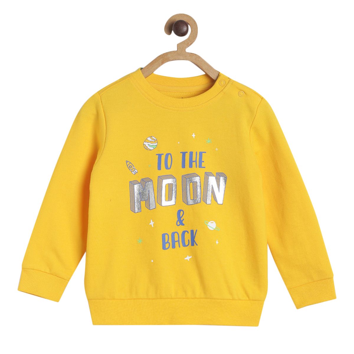 Pack of 1 knit sweat shirt - yellow for 3-6 Months