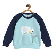 Pack of 1 knit sweat shirt - blue for 3-6 Months