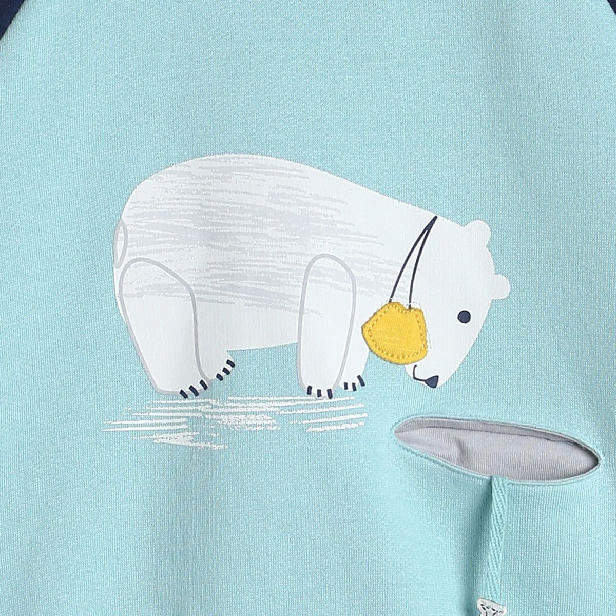 Pack of 1 knit sweat shirt - blue for 3-6 Months