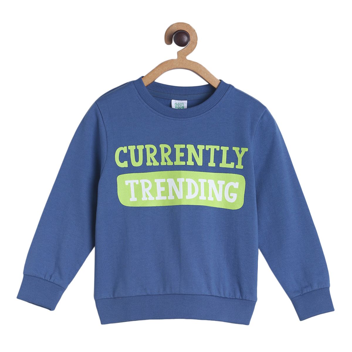Pack of 1 knit sweat shirt - bright cobalt for 3-6 Months