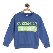 Pack of 1 knit sweat shirt - bright cobalt for 3-6 Months