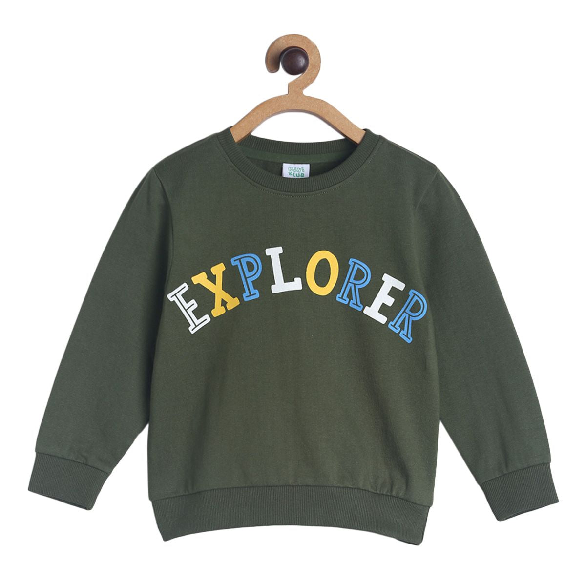 Pack of 1 knit sweat shirt - bronze green for 3-6 Months