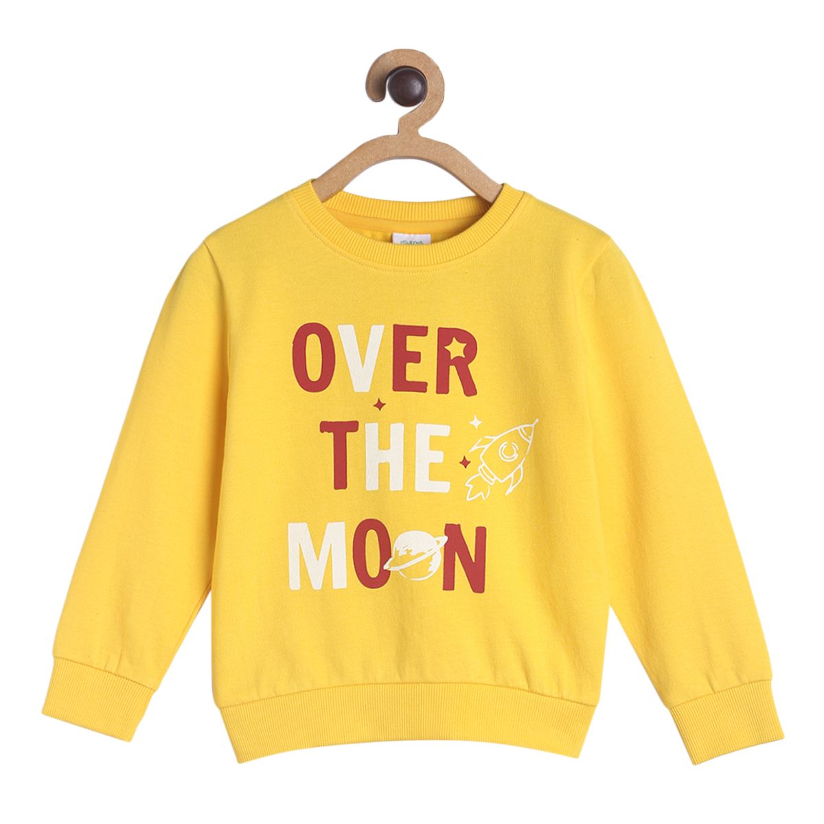 Pack of 1 knit sweat shirt - yellow for 3-6 Months