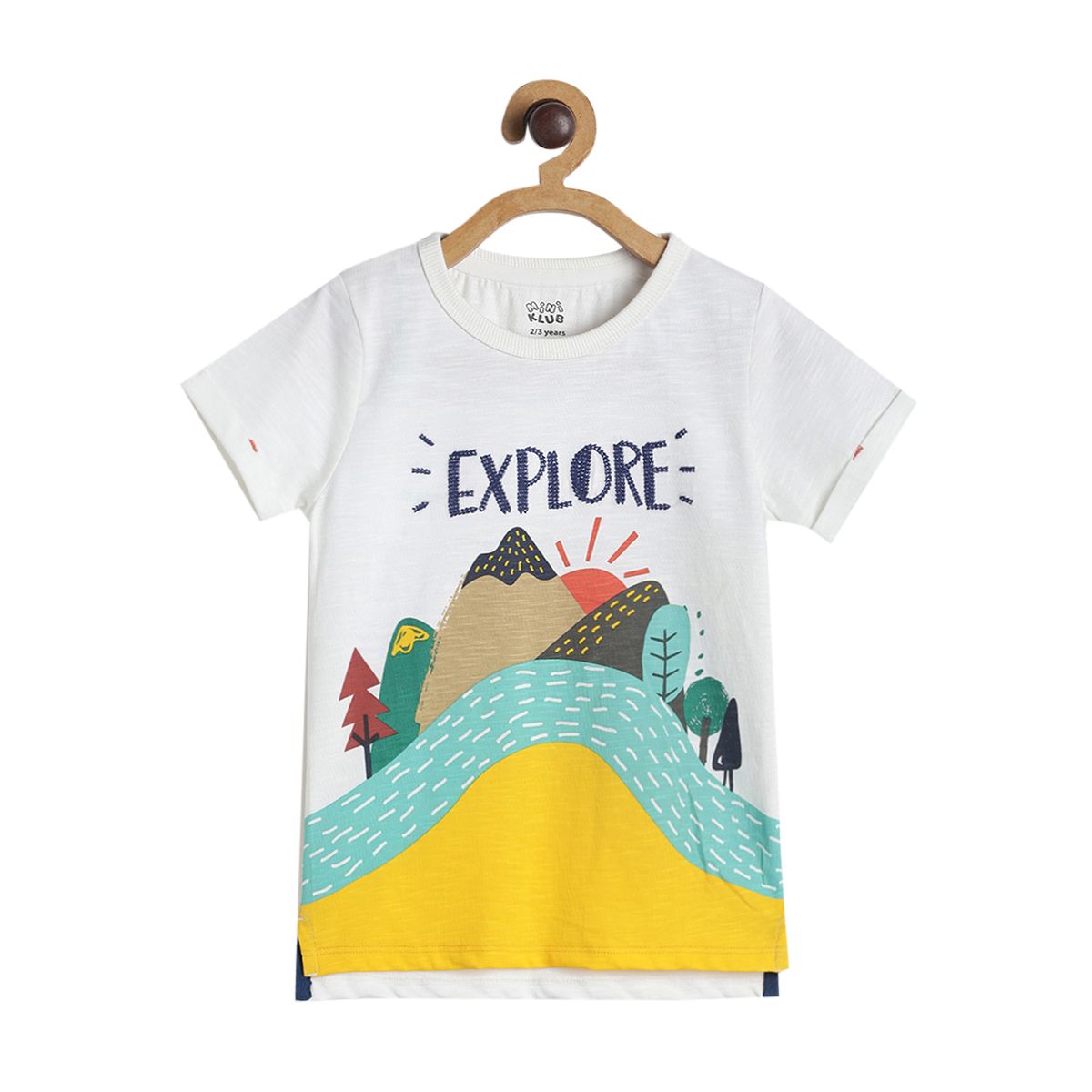 Pack of 1 knit t-shirt - white for 3-6 Months
