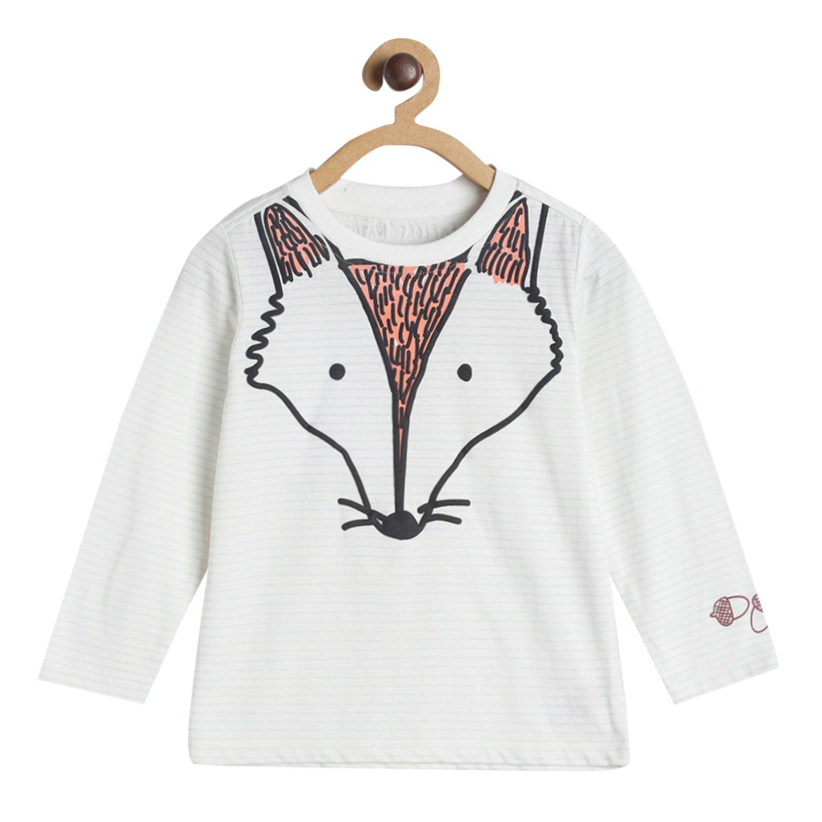 Pack of 1 knit t-shirt - white for 3-6 Months