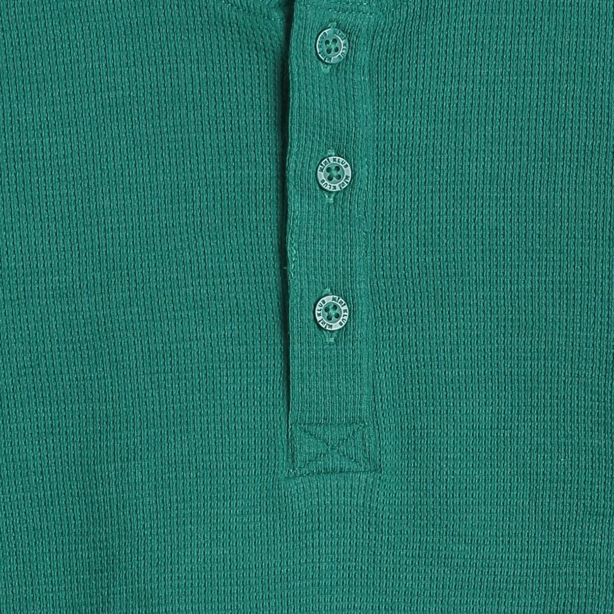 Pack of 1 henley  t-shirt - green for 3-6 Months