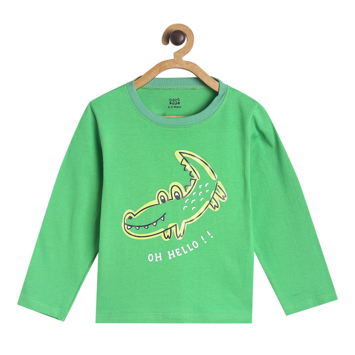 Pack of 1 knit t-shirt - green for 3-6 Months