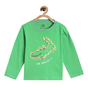 Pack of 1 knit t-shirt - green for 3-6 Months