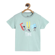 Pack of 1 knit t-shirt - light green for 3-6 Months