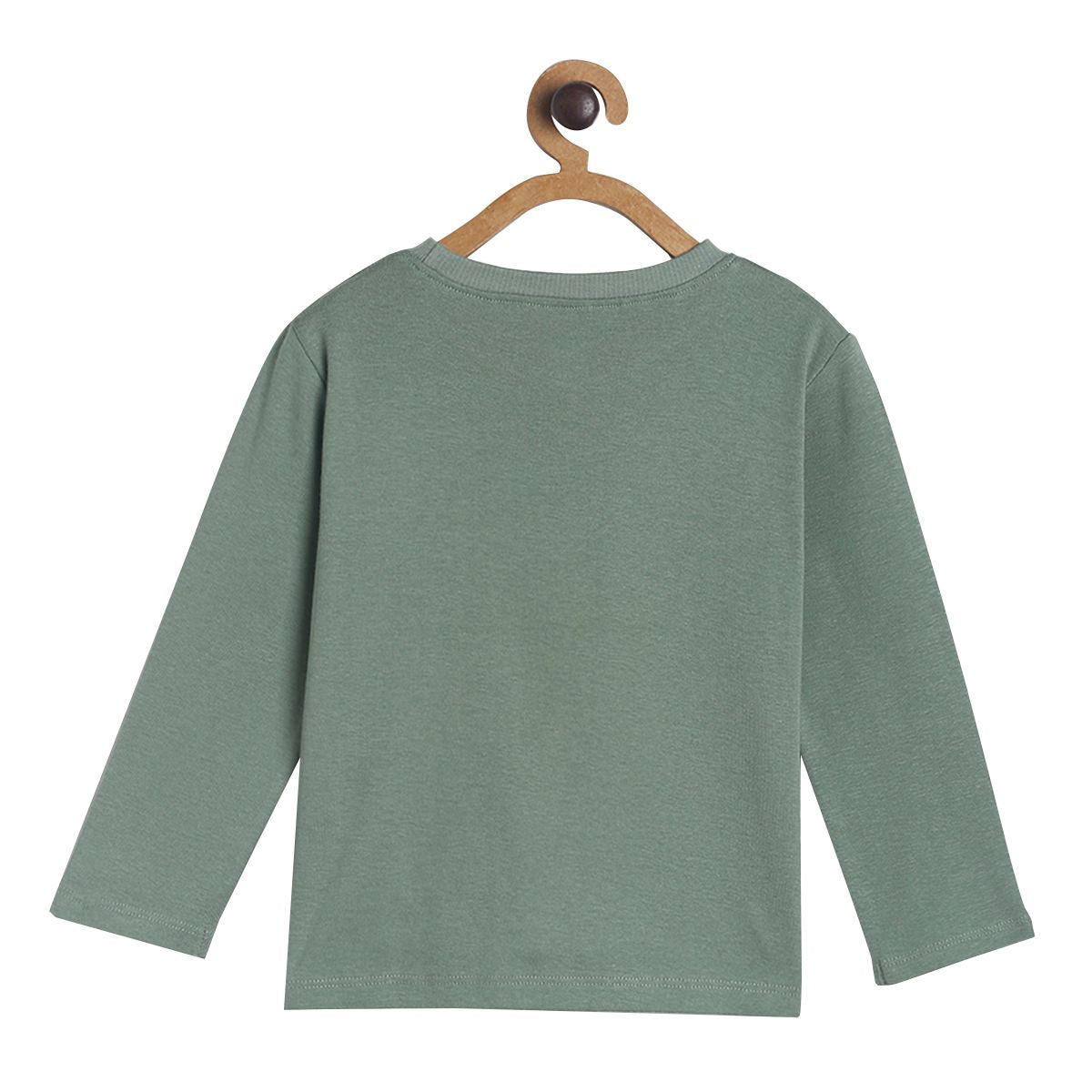 Pack of 1 knit t-shirt - olive for 3-6 Months