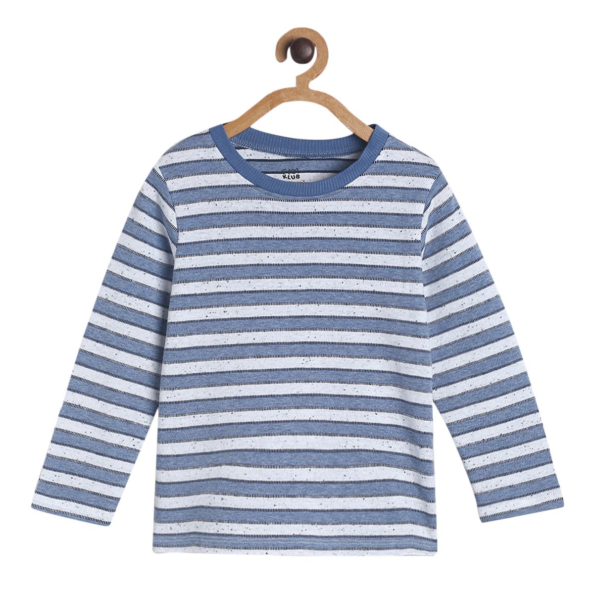 Pack of 1 knit t-shirt - navy for 3-6 Months