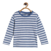 Pack of 1 knit t-shirt - navy for 3-6 Months