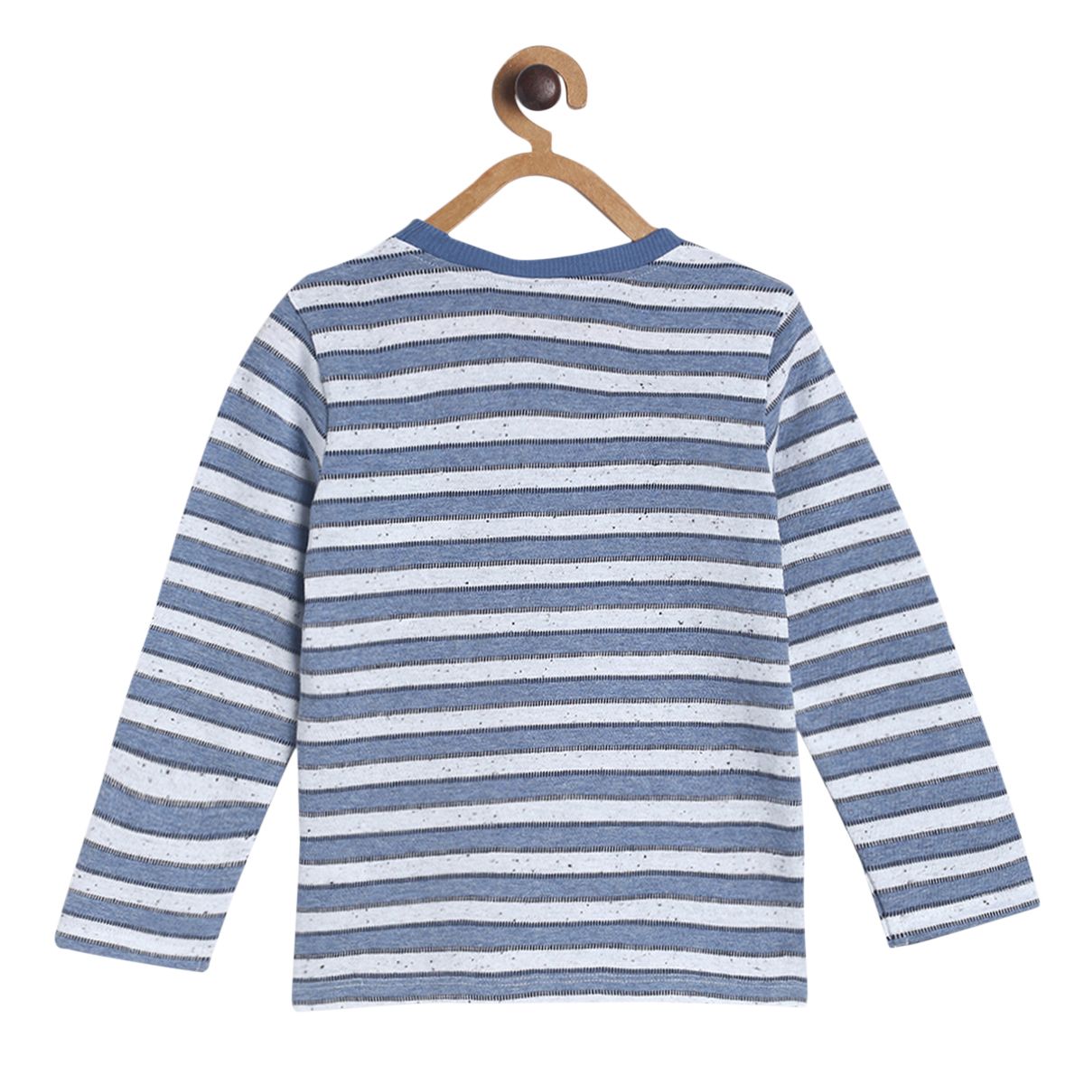 Pack of 1 knit t-shirt - navy for 3-6 Months
