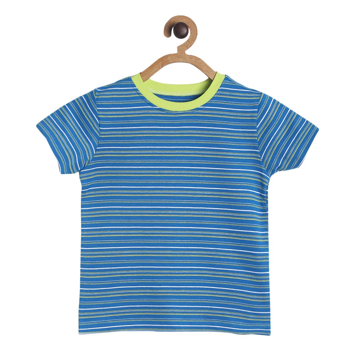 Pack of 1 knit t-shirt - blue for 3-6 Months