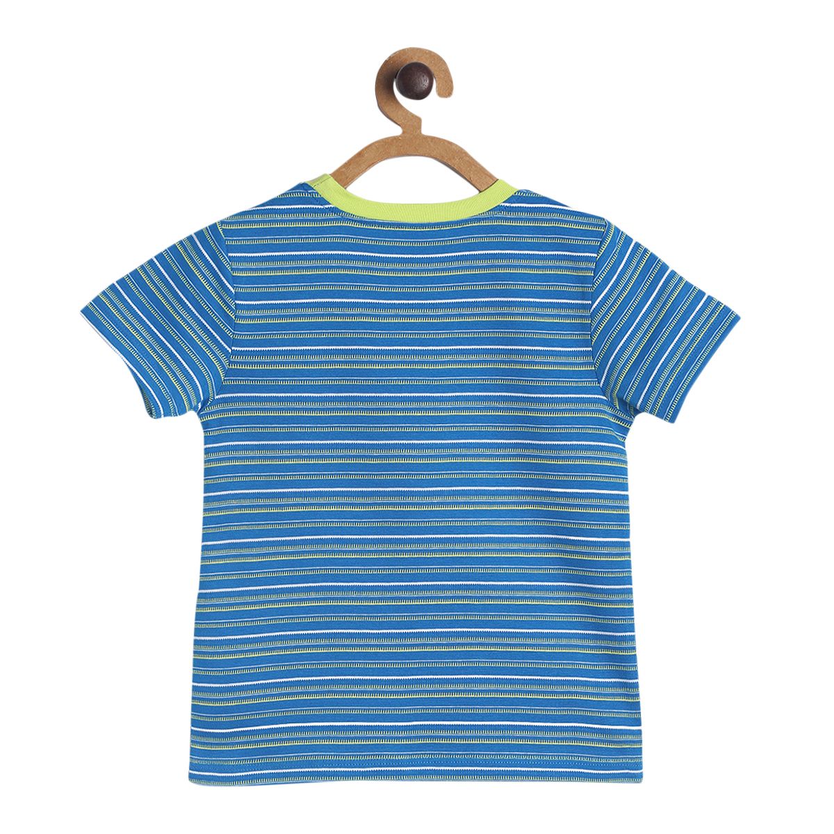 Pack of 1 knit t-shirt - blue for 3-6 Months