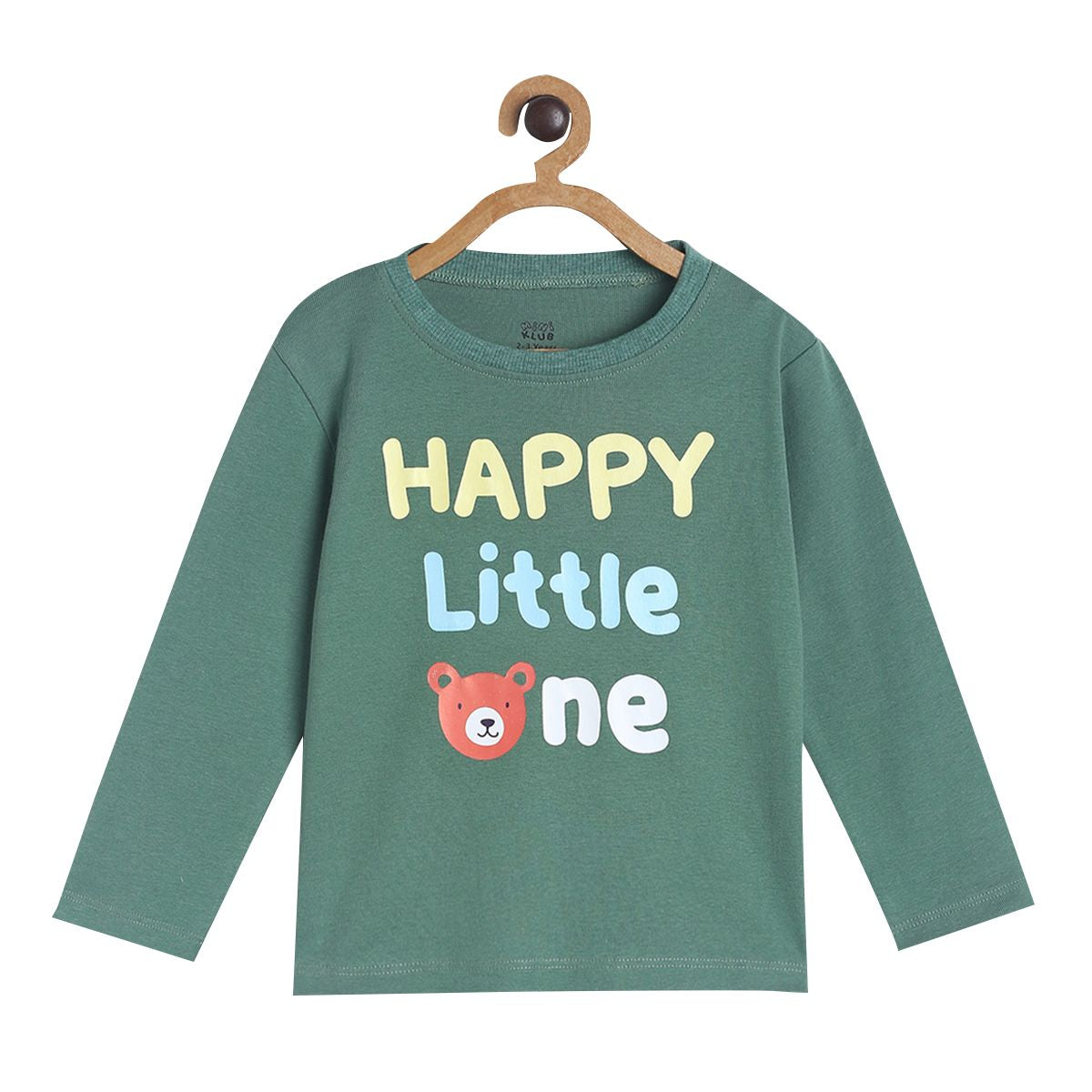 Pack of 1 knit t-shirt - olive for 3-6 Months