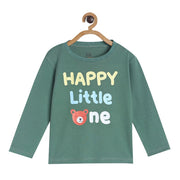Pack of 1 knit t-shirt - olive for 3-6 Months